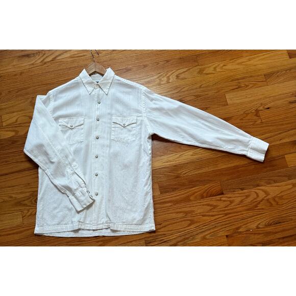 Vintage Polo RL | Mustique Pearl Snap 100% Cotton Shirt - Picture 1 of 10